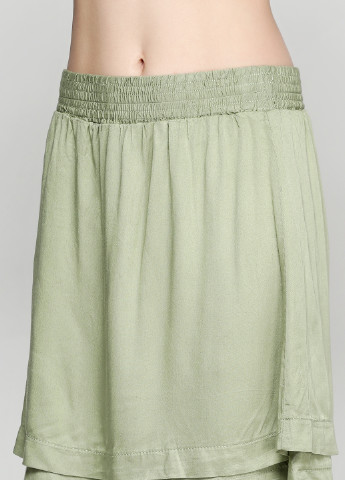 Оливковая кэжуал однотонная юбка Dina be by Francesca's мини