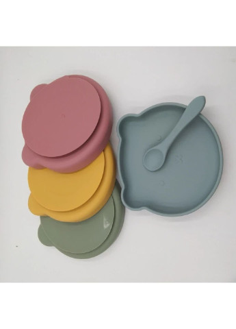 Детский набор посуды 6436 2 предмета зеленый No Brand (253623750)