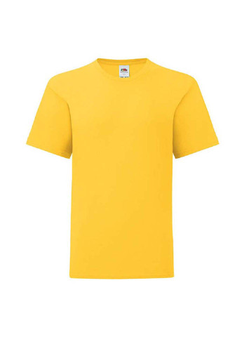 Желтая демисезонная футболка Fruit of the Loom 61023034116