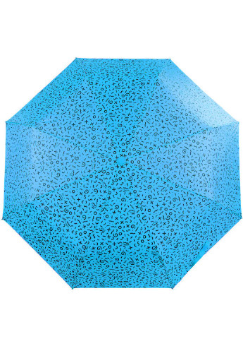 Голубой складной зонт механический 99 см H.DUE.O (197766113)