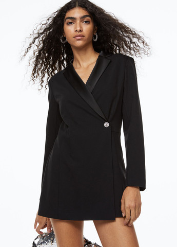 Комбінезон H&M комбінезон-шорти однотонний чорний коктейльний поліестер