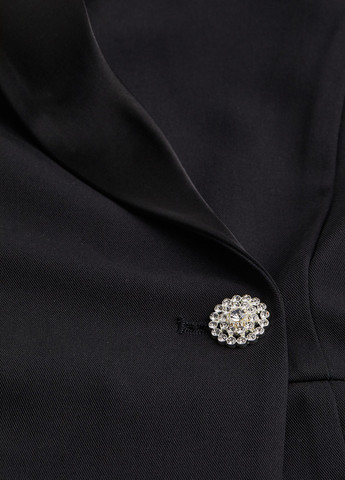 Комбінезон H&M комбінезон-шорти однотонний чорний коктейльний поліестер