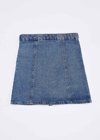 Светло-голубая джинсовая юбка DeFacto