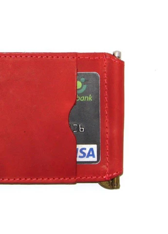 Зажим для денег DNK Зажим-H col.H красный DNK Leather (253933189)