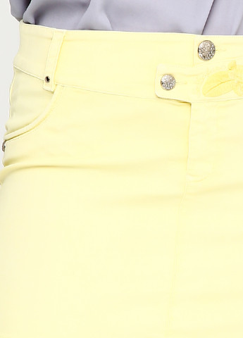Желтая кэжуал юбка Sassofono