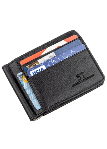 Чоловічий шкіряний гаманець 11,5х8,5 см st leather (252128894)