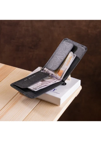 Чоловічий шкіряний гаманець 11,5х8,5 см st leather (252128894)