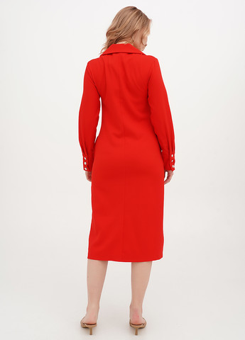 Красное кэжуал платье платье-жакет Babylon однотонное