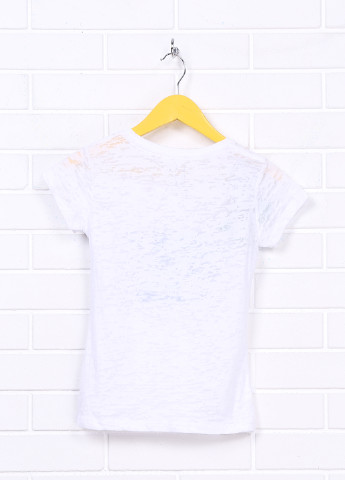 Белая летняя футболка с коротким рукавом Blue 84