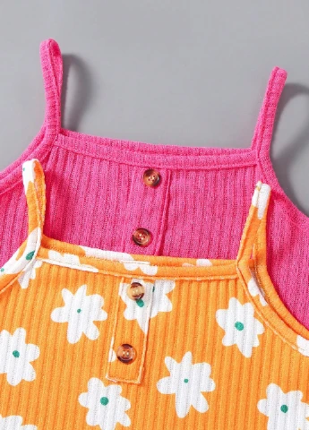 Комбінований літній комплект (майка, шорти) (2 шт.) SHEIN