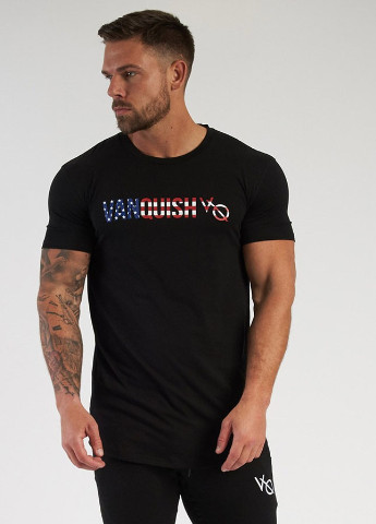 Чорна футболка чоловічі VQH