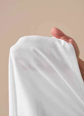 Комбинезон SHEIN комбинезон-брюки однотонный белый праздничный, вечерний полиэстер, трикотаж