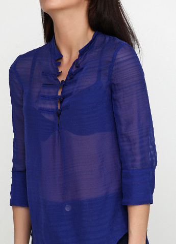 Темно-синяя летняя блуза Kookai