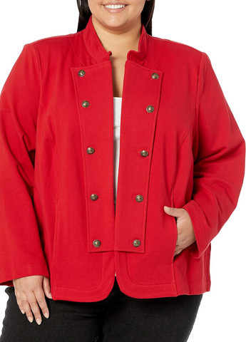 Красный кэжуал пиджак Tommy Hilfiger - однотонный - демисезонный