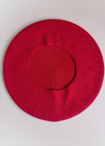 Комплект женский Со стразами -46 Красно-розовый (Берет двойной стрейчевый 56см-58см и Шарф 160х20см) W-Luxury 9260kt5 (254046309)