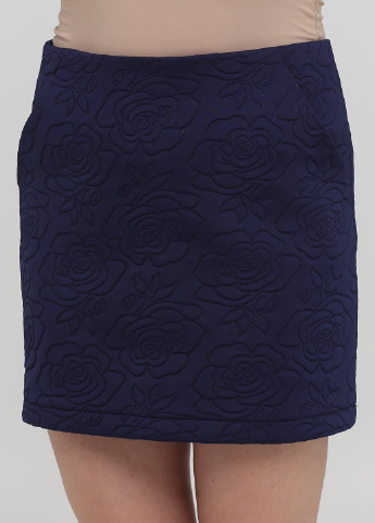 Темно-синяя кэжуал цветочной расцветки юбка Naf Naf