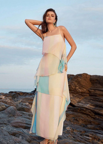 Комбінована кежуал сукня а-силует SHEIN колор блок