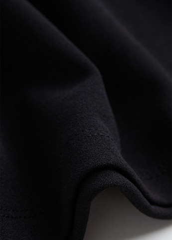 Чорна кежуал сукня силуетна, футляр H&M однотонна