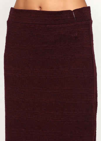 Бордовая кэжуал юбка C&A карандаш