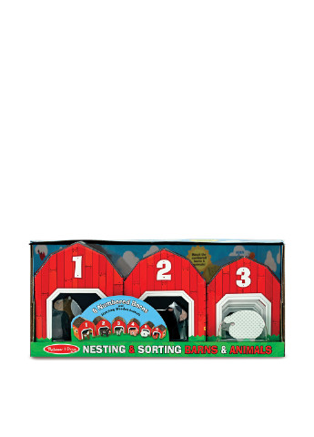 Ігровий набір блоків-сараїв з тваринами, 15x40x19 см Melissa & Doug (251711146)