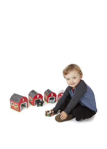 Ігровий набір блоків-сараїв з тваринами, 15x40x19 см Melissa & Doug (251711146)