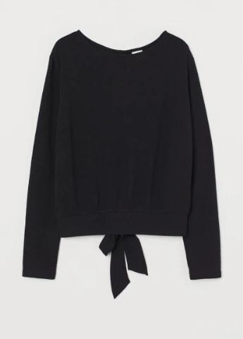 Топ з крепу з вузлом H&M (212942409)