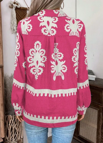 Фуксия блуза SHEIN