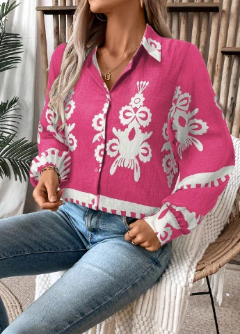 Фуксия блуза SHEIN