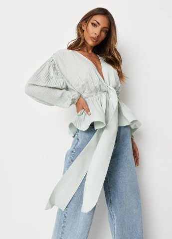 М'ятна блузка на запах Missguided