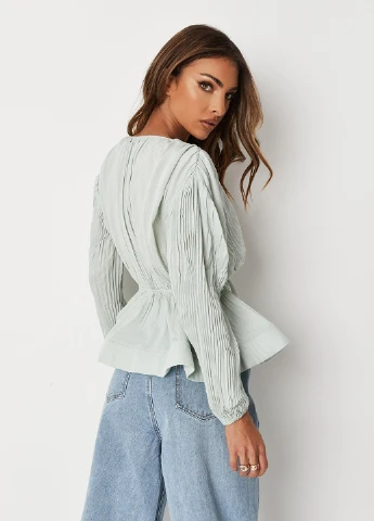 М'ятна блузка на запах Missguided