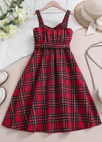 Красное платье SHEIN (329841098)