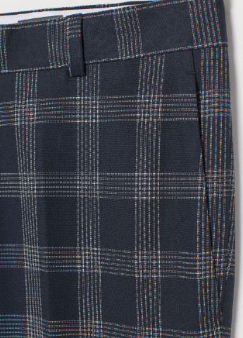 Темно-синие кэжуал летние брюки H&M