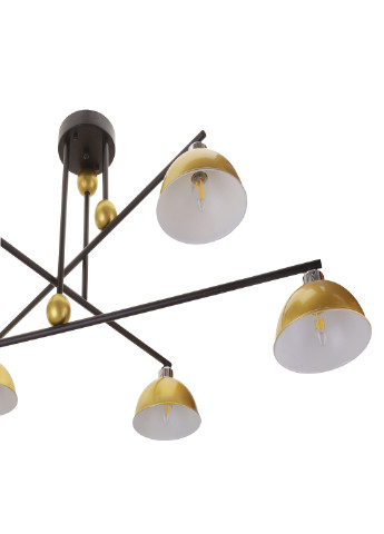 Стельова люстра на 6 лампочок BR-01 623C/6 E27 BK/G Brille (247373788)