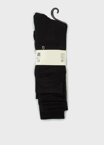 Чёрные носки (4 пары) Gant однотонные (322564285)