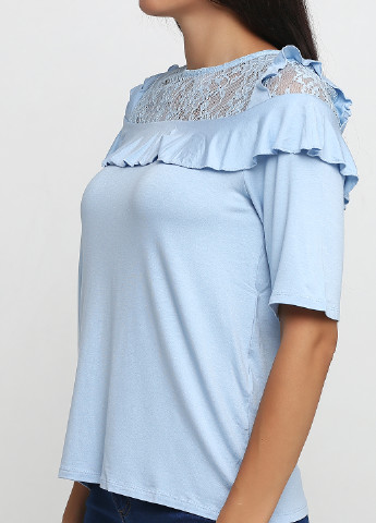Голубая летняя блуза By Very