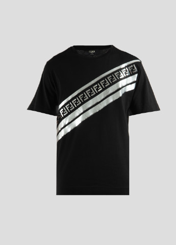 Чорна футболка Fendi
