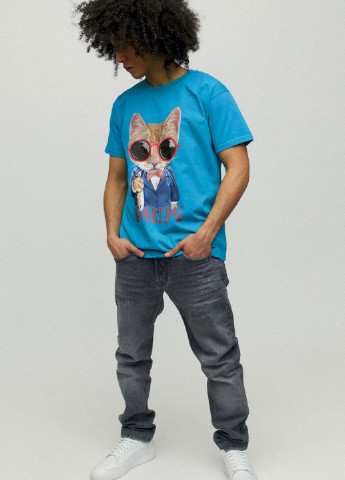 Світло-синя футболка чоловіча YAPPI