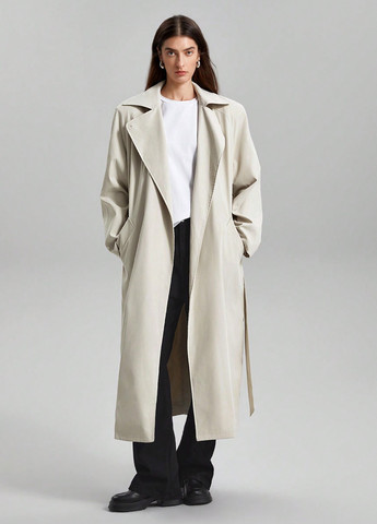 Плащ SHEIN тренчкот на гудзиках демісезон (330487644)