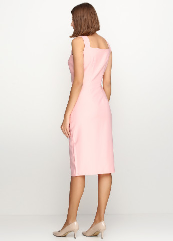 Светло-розовое кэжуал платье Gepur однотонное