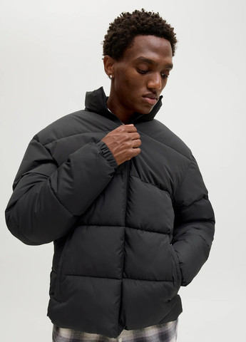 Черная демисезонная куртка Jack & Jones