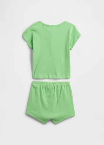 Салатовый летний комплект (футболка, шорты) Gap