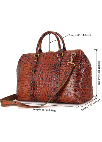 Кожаная дорожная сумка 46х30,5х19 см Vintage (229458578)