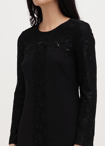 Черное вечернее платье а-силуэт Imperial однотонное