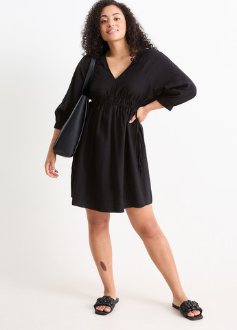 Чорна кежуал сукня а-силует C&A однотонна