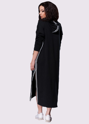 Черное кэжуал платье Modna Anka