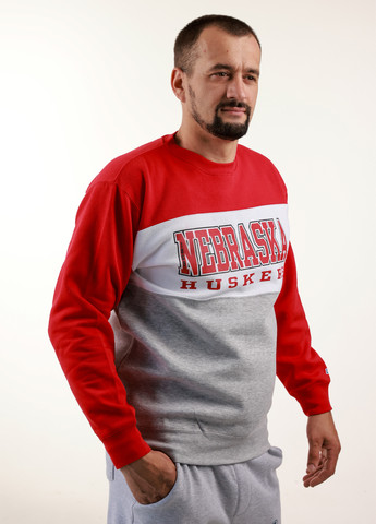 Комбінований світшот Blue 84 напис вишивка (359854761)