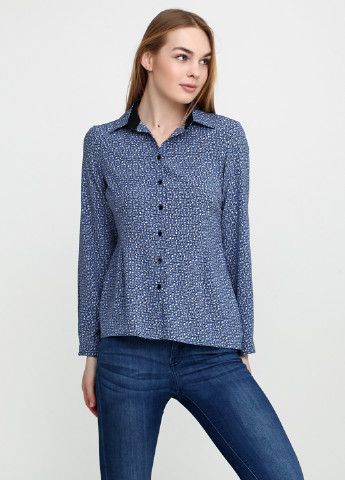 Бледно-синяя демисезонная блуза Stefanie L