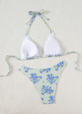 Комбінований літній купальник (ліф, трусики) бікіні, роздільний SHEIN