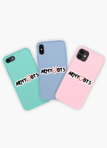 Чехол силиконовый Apple Iphone X БТС (BTS) (6129-1100) MobiPrint (219335767)