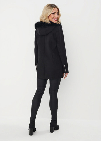 Черное Кэжуал полупальто Mohito однотонное